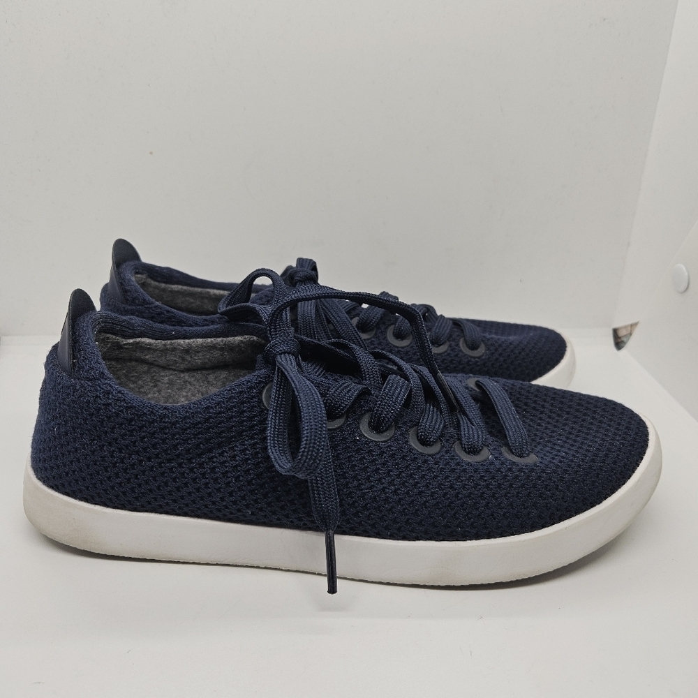 Allbirds Tree Pipers Moonrise White Soles navy blue size 7